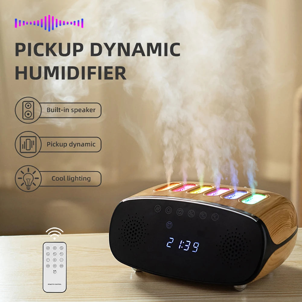 Ultrasonic Music Humidifier: Light & Timer.