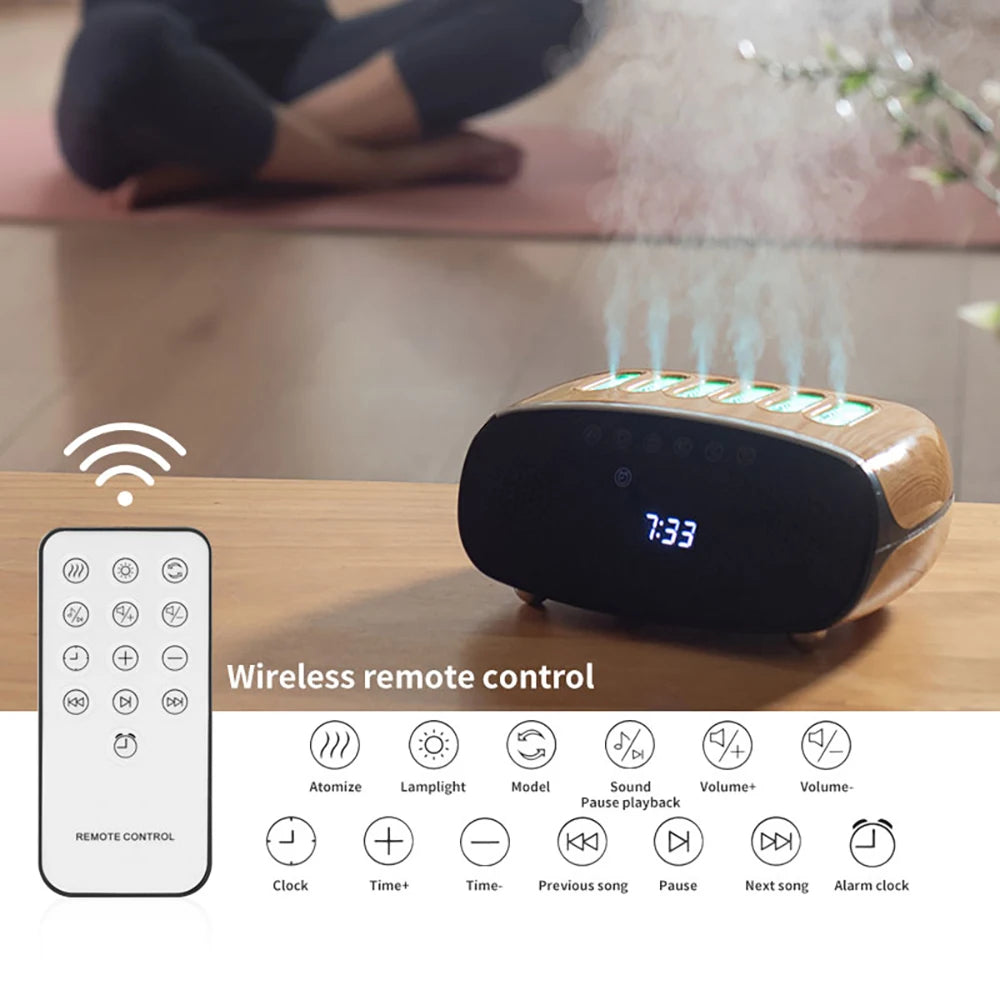 Ultrasonic Music Humidifier: Light & Timer.