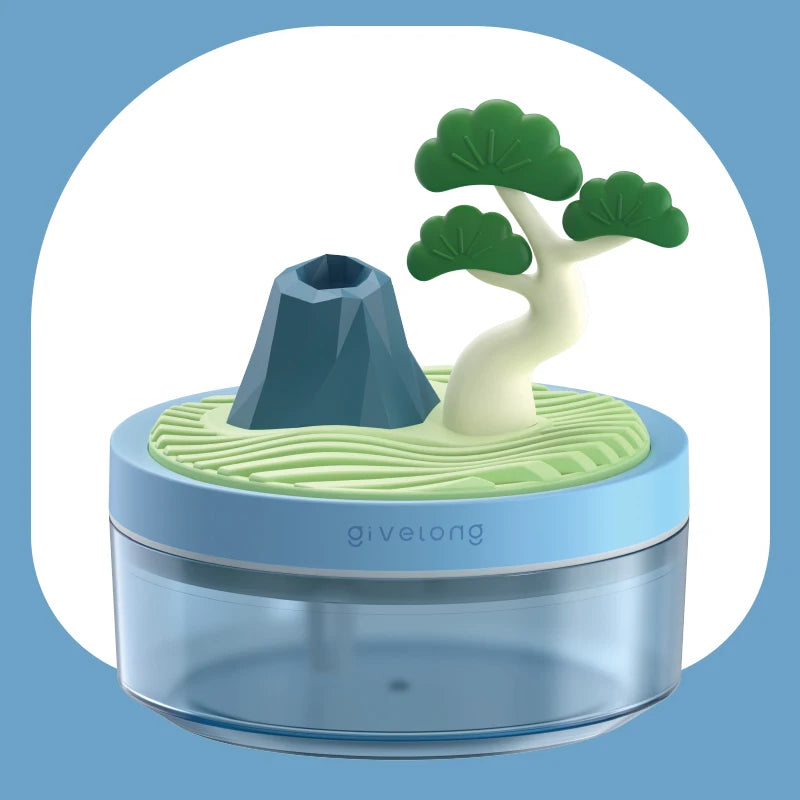 Landscape USB Humidifier: Compact, Silent Diffuser.