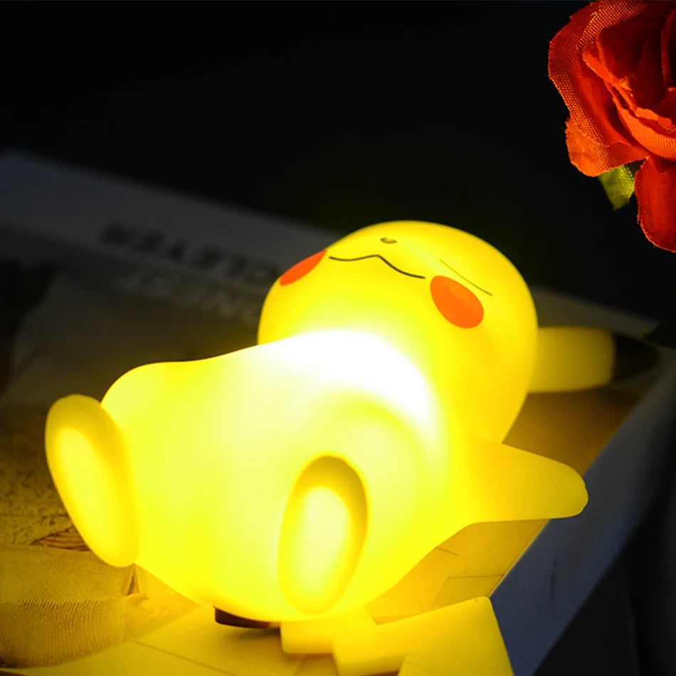 Pikachu LED Night Light: Kawaii Bedroom Decor.