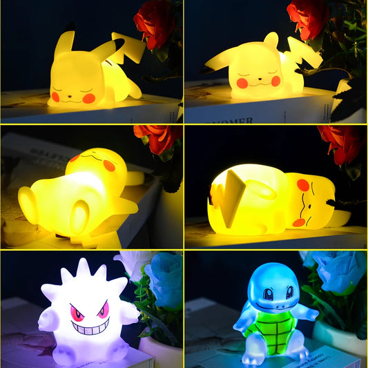 Pikachu LED Night Light: Kawaii Bedroom Decor.