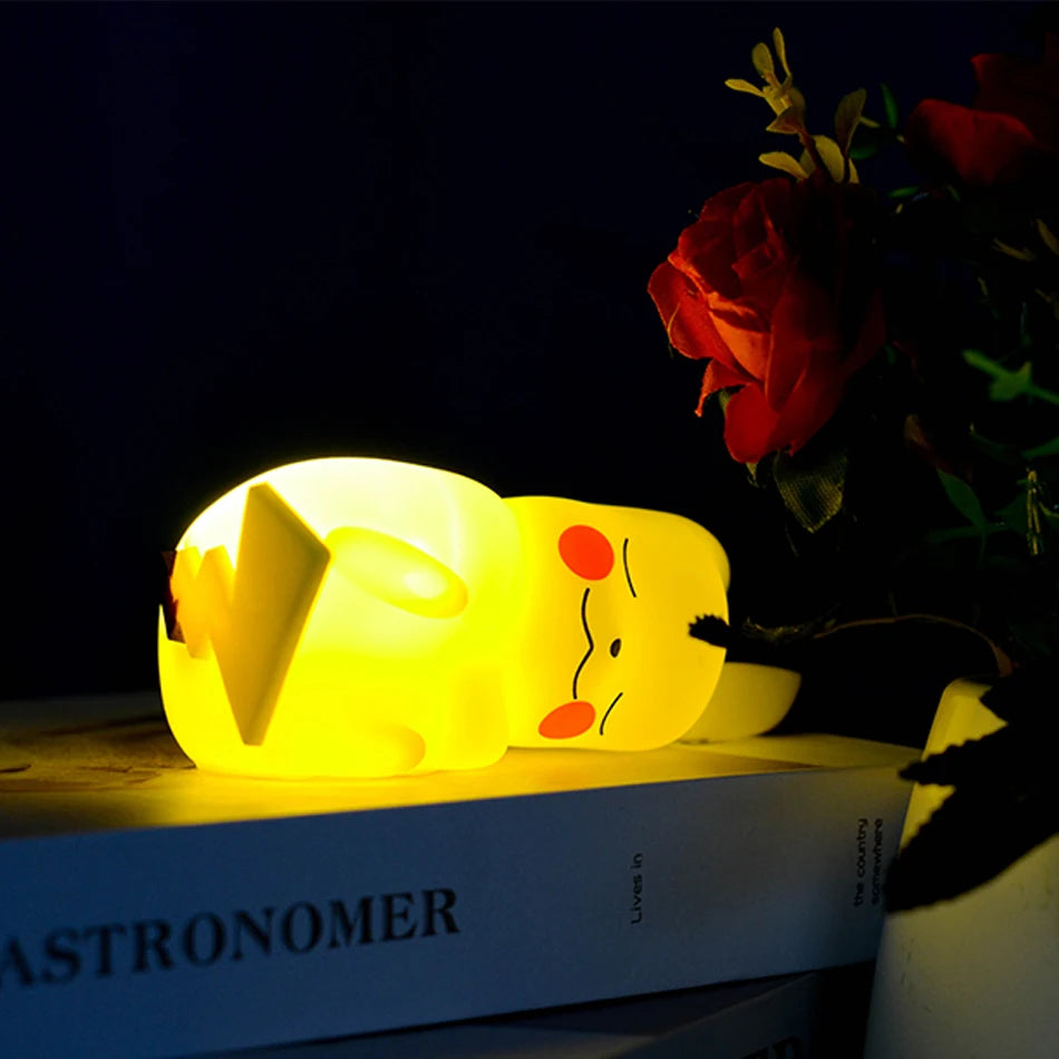 Pikachu LED Night Light: Kawaii Bedroom Decor.