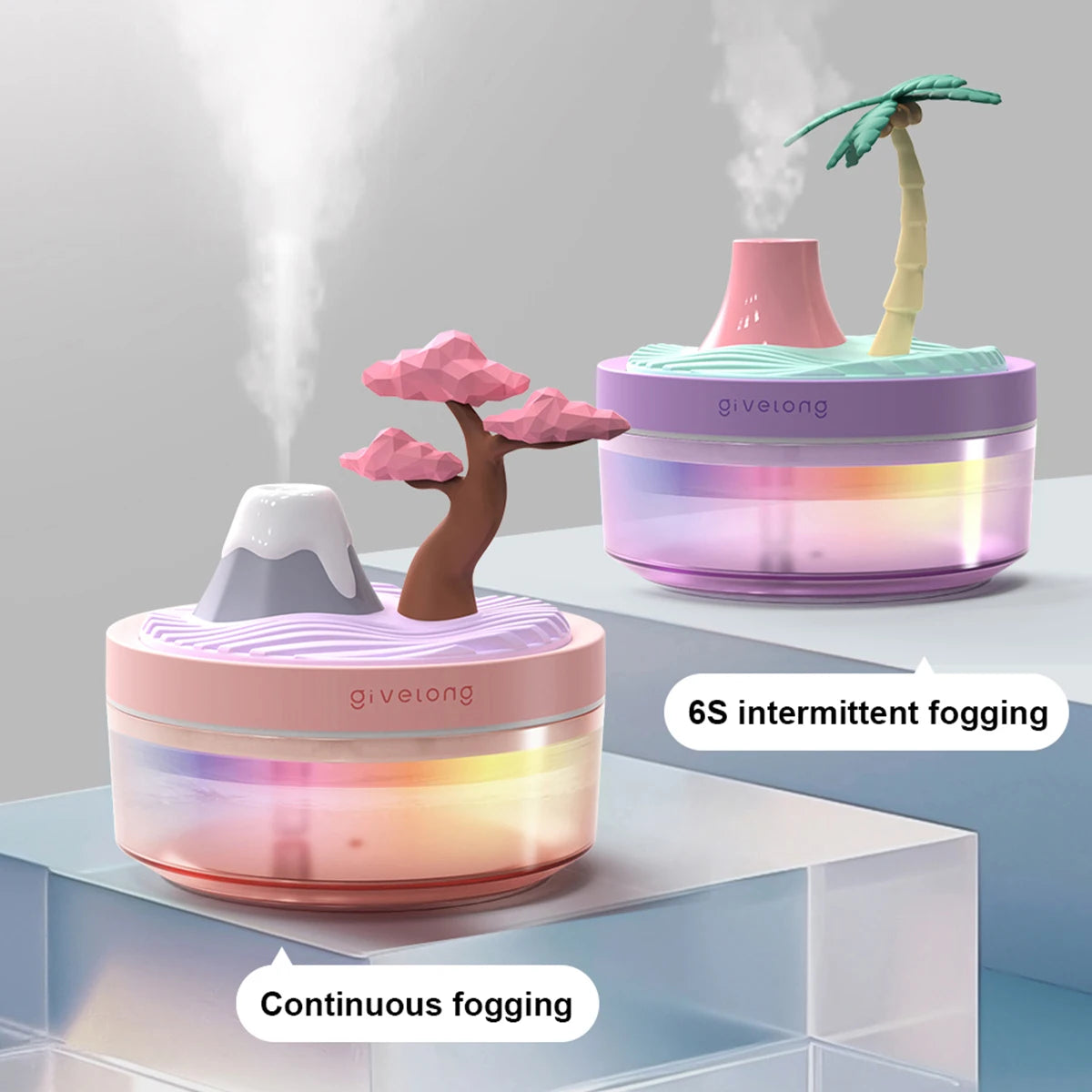 Landscape USB Humidifier: Compact, Silent Diffuser.