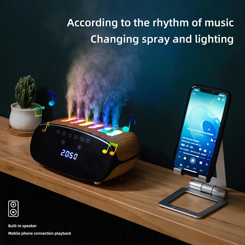 Ultrasonic Music Humidifier: Light & Timer.