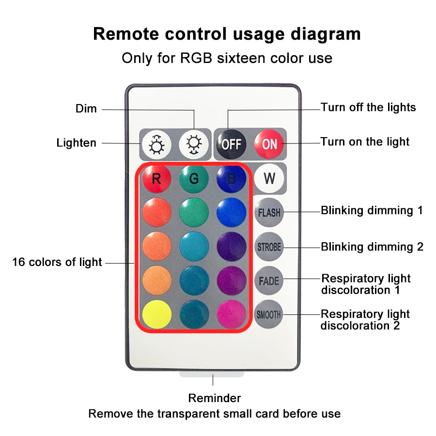 Water Ripple Lamp: 16 Colors & Rotating Flame Effect.